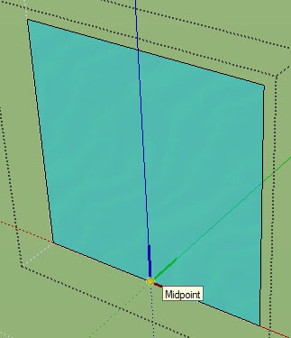 Position of the axis
